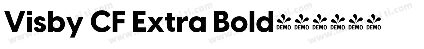 Visby CF Extra Bold字体转换